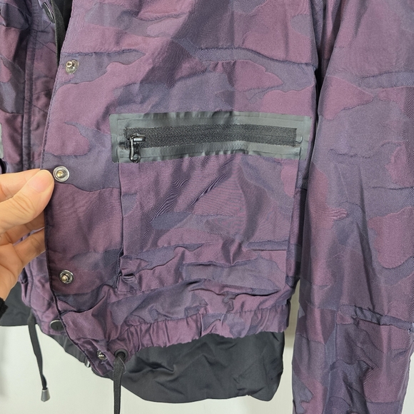 Blanc Noir Violette Camo Bomber Jacket - Purple Multi - XS - Picture 2 of 12